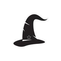 modèle vectoriel de logo de personnage de chapeau d'assistant