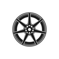 heptagramme étoile à sept branches velg roue logo design inspiration vecteur