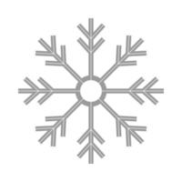 icône d'hiver flocon de neige vecteur