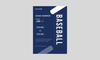 flyer de la ligue de baseball, modèle d'affiche de baseball, une illustration de flyer de fête de baseball, vecteur eps 10. fichier eps contient.