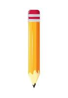 crayon d'approvisionnement écrire vecteur