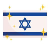 drapeau d'Israël vecteur