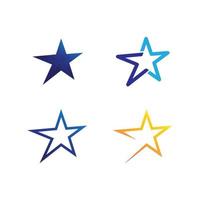 étoile icône modèle logo scénographie étoiles vecteur