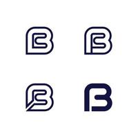 création de logo lettre b avec concept moderne. icône lettre b modèle d'illustration vectorielle vecteur