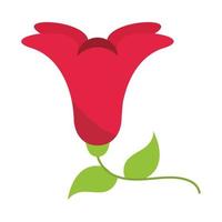 fleur rouge nature vecteur