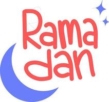 joli lettrage de vecteur de ramadan