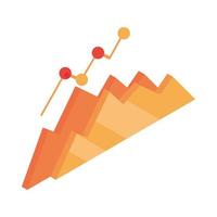 diagramme de statistiques financières vecteur