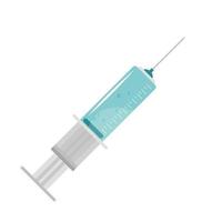seringue de vaccin médical vecteur