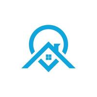 logo de recherche de domicile vecteur