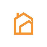 logo de la maison de l'immobilier vecteur