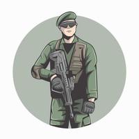 illustration vectorielle de l'armée vecteur