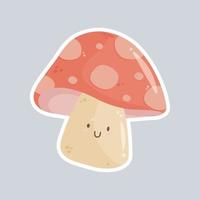 téléchargement de vecteur gratuit champignon kawaii. graphique vectoriel gratuit kawaii