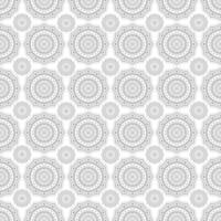 motif géométrique de mandala. fond vectorielle continue. vecteur de texture gris et blanc dans l'illustration