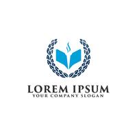 modèle de concept de l&#39;éducation universitaire logo design vecteur