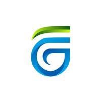 modèle de concept de lettre FG logo design vecteur
