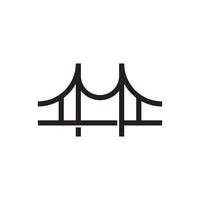 pont logo vecteur icône illustration