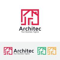 création de logo d'architecture vecteur