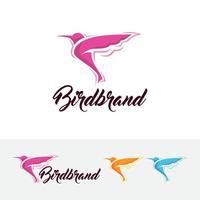 création de logo concept oiseau vecteur