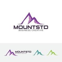 création de logo vectoriel de montagne