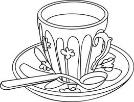 tasse de café, conception de polygone, illustration vectorielle vecteur