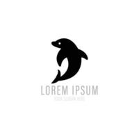 création de logo de dauphin vecteur