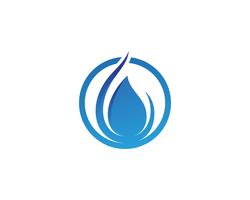 goutte d&#39;eau Logo Template vector illustration design