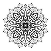 mandala dessiné à la main. décoration en ornement de doodle oriental ethnique. vecteur