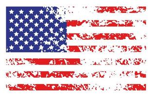 drapeau américain en détresse splash grunge background vecteur