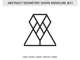 forme géométrique abstraite tuile monoline modèle de conception sans soudure pro vecteur gratuit