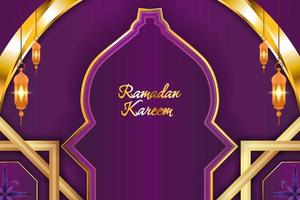 fond islamique ramadan kareem avec élément vecteur