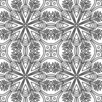 modèle sans couture abstrait avec fleur de mandala. mosaïque, carrelage. fond fleuri. vecteur