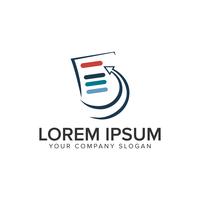 modèle de concept de liste document logo design. vecto entièrement éditable vecteur