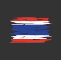 brosse drapeau thaïlande vecteur