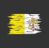 brosse drapeau vatican vecteur
