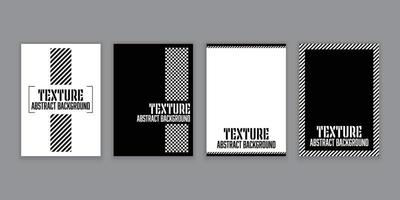vecteur défini modèle de rayures noires et blanches pour flyer, affiche, couverture de livre ou magazine. élément de conception de fond de bannière.