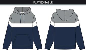 illustration d'un sweat colorblock vecteur