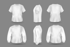 maquette de t-shirt 3d vecteur