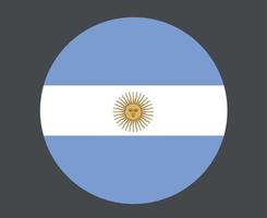drapeau argentine emblème national américain latin icône illustration vectorielle élément de conception abstraite vecteur