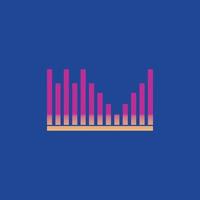 modèle d'icône d'illustration vectorielle d'ondes sonores vecteur