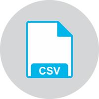 Icône de vecteur CSV