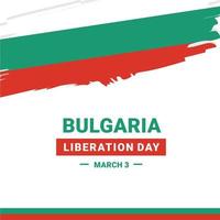 jour de la libération de la bulgarie vecteur