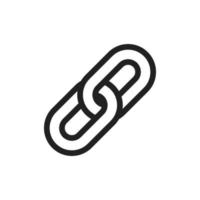 icône de maillon de chaîne vecteur