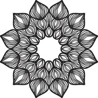 fleur de mandala dans un style ethnique vecteur