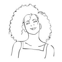 dessin au trait de visage de femme et femmes minimalistes abstraites modernes fait face au visage. différentes formes pour la décoration murale. utiliser pour les histoires de réseaux sociaux, les logos de beauté, les affiches. conception de vecteur