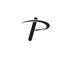 P logo lettre design d&#39;entreprise vecteur