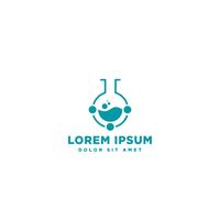 laboratoire partage logo design modèle illustration vectorielle vecteur