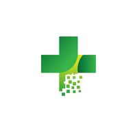 Modèle de vecteur de logo Croix médicale et santé pharmacie