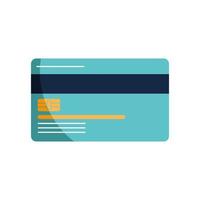 carte de crédit bleue vecteur