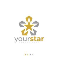 modèle vectoriel de logo étoile, concepts créatifs de conception de logo étoile