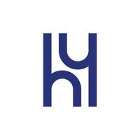 lettre initiale h logo vecteur